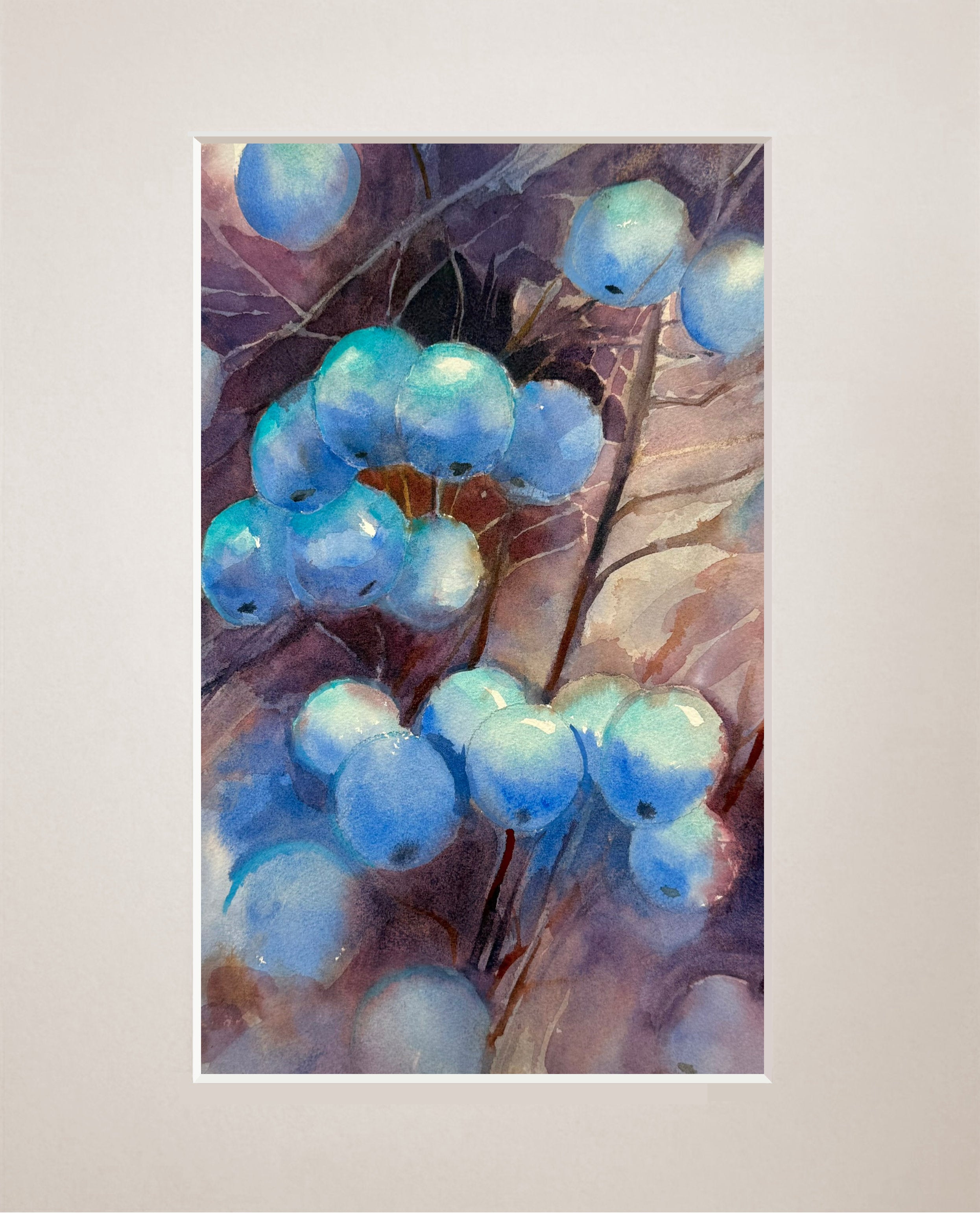 Blaue Äpfel