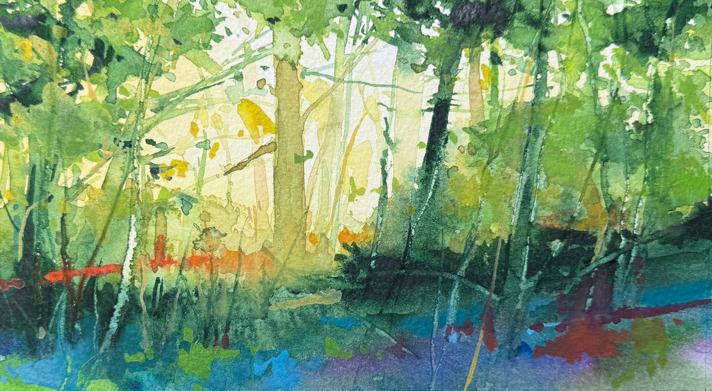 Grün-gelber Wald