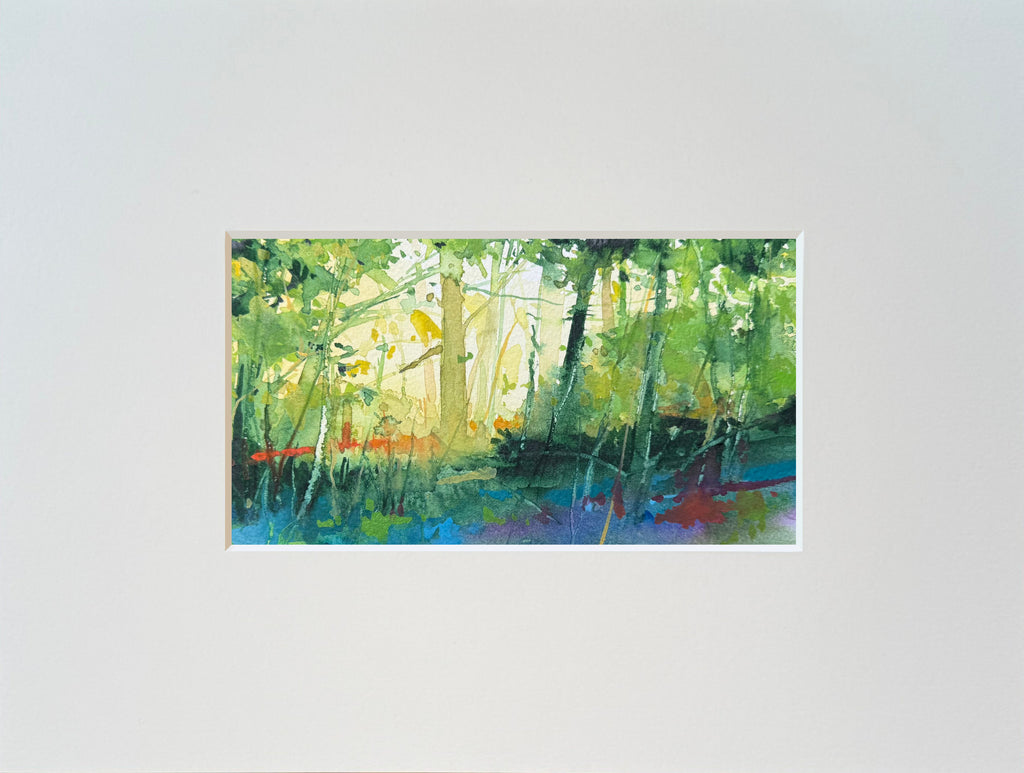 Grün-gelber Wald