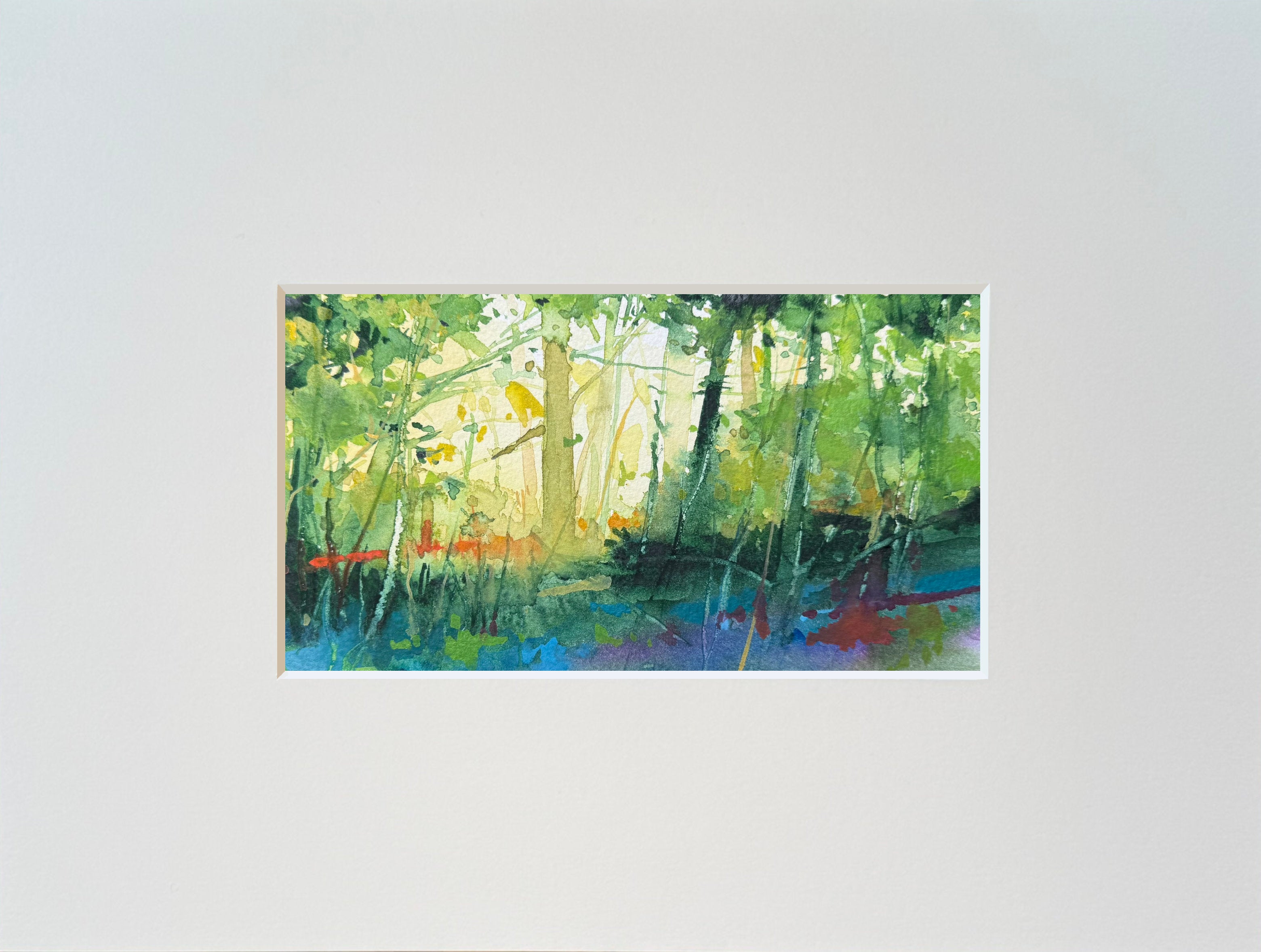 Grün-gelber Wald